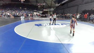 71 lbs 7th Place Match - Guillermo Pio Saucedo, Inland Northwest Wrestling Training Center vs Mali Phillips, Twin City Wrestling Club