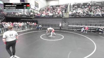 4A 120 lbs Cons. Round 1 - Riley Stevens, Desert Hills vs Andrew Esplin, Crimson Cliffs