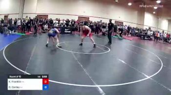 92 kg Round Of 16 - Kolby Franklin, Pennsylvania vs Daniel Conley, Alaska