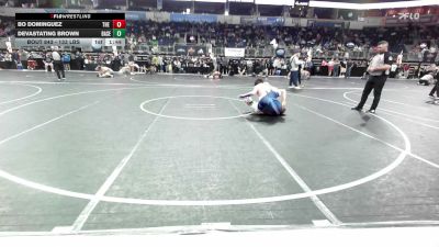 133 lbs Semifinal - Bo Dominguez, The Academy WC vs Devastating Brown, Basehor WC