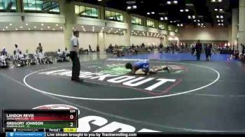 220 lbs Round 4 (10 Team) - Gregory Johnson, Warrior Elite vs Landon Revis, Alpha Wrestling