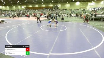 61 lbs 5th Place - Brady Sinclair, Willows Wrestling vs Waylan Valice, USA Gold