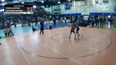 113 lbs Cons. Round 3 - Joshua Martinez, Bonanza vs Alexander Mayorga, Clark
