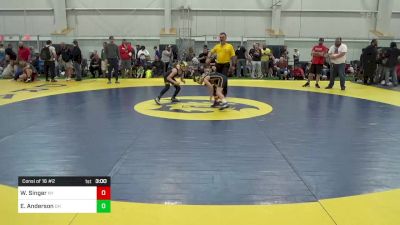 M-75 lbs Consi Of 16 #2 - William Singer, NY vs Easton Anderson, OH