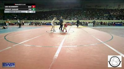 140 lbs Consi Of 32 #2 - Leo Scarberry, Mustang Middle School vs Wesley Sadler, Perry