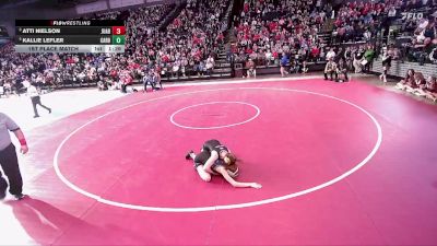 3A 100 lbs 1st Place Match - Kallie Lefler, Carbon vs Atti Nielson, Juab