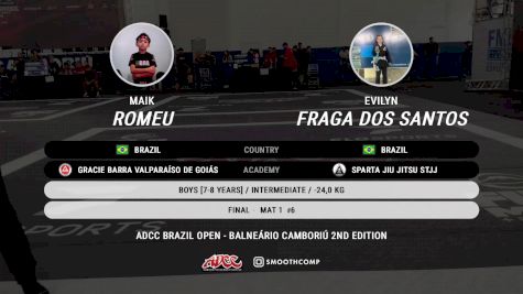 Maik Romeu vs Evilyn Fraga Dos Santos 2024 ADCC Balneario Open