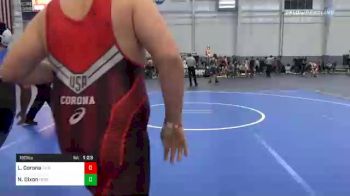 190 lbs Semifinal - Logan Corona, Gilroy Hawks vs Navarre Dixon, Federal Way Spartans