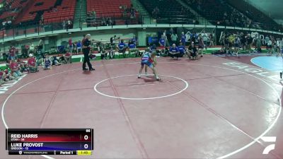 86 lbs Cross Bracket (8 Team) - Reid Harris, Utah vs Luke Provost, Oregon