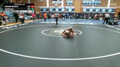138 lbs Cons. Round 3 - Gavin Ball, Riverton vs Parker Nichols, Bonneville