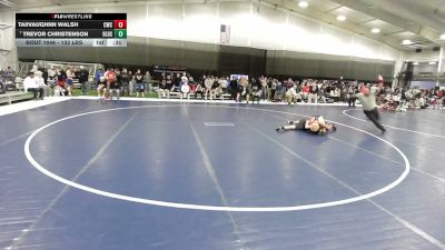132 lbs Cons. Sub-semis - Trevor Christenson, Basehor-Linwood High School Wrestling vs Taiivaughnn Walsh, Cache Wrestling Club