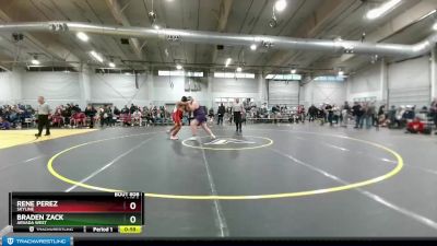 285 lbs Cons. Round 2 - Braden Zack, Arvada West vs Rene Perez, Skyline