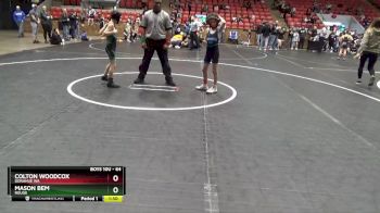 64 lbs Quarterfinal - Mason Bem, Rouge vs Colton Woodcox, Donahue WA