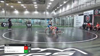110 lbs Prelims - Evan Cruz, Elite Athletic Club DZ vs Quinton Buckmaster, Team USA-Kansas
