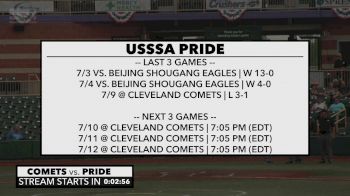 Full Replay - 2019 USSSA Pride vs Cleveland Comets | NPF - USSSA Pride vs Cleveland Comets | NPF - Jul 10, 2019 at 5:56 PM CDT