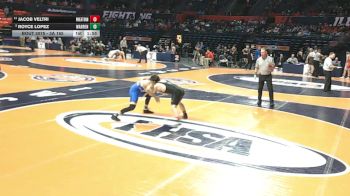 3A 165 lbs Champ. Round 1 - Royce Lopez, Gurnee (Warren) vs Jacob Veltri, Wheaton (North)