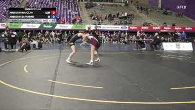 117 lbs Quarters & 1st Wb (16 Team) - Addison Saporito, Ottawa University vs Addison Rudolph, Campbellsville University