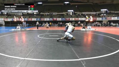 157 lbs Champ Round 1 (16 Team) - Dylan Smith, Colonial Forge vs Daniel Rivera, Liberty