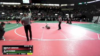 58 lbs Semifinal - Blake Barber, TAL2 vs Bentley Hersman, WSC1