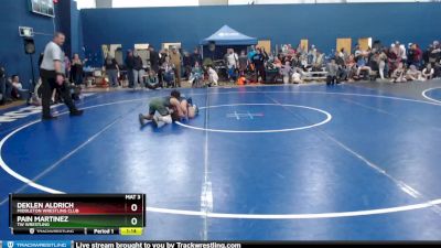 100 lbs Quarterfinal - Deklen Aldrich, Middleton Wrestling Club vs Pain Martinez, TW Wrestling