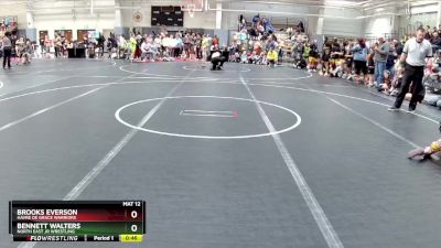 45 lbs Quarterfinal - Brooks Everson, Havre De Grace Warriors vs Bennett Walters, North East Jr Wrestling