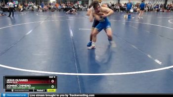 Silver 125 lbs Cons. Round 2 - Dominic Chimeno, Iowa Lakes Community College vs Jesus Olivares, Buena Vista