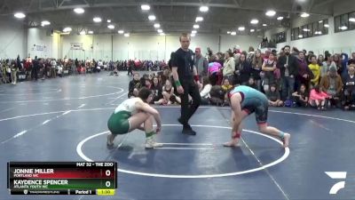 155 lbs Champ. Round 1 - Kaydence Spencer, Atlanta Youth WC vs Jonnie Miller, Portland WC