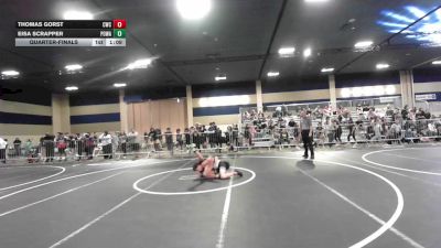106 lbs Quarterfinal - Thomas Gorst, Cwc vs Eisa Scrapper, Poway Elite