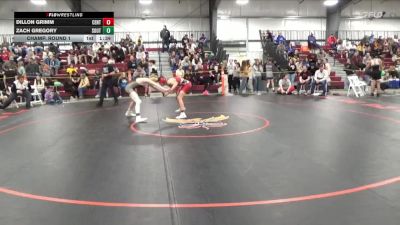 120 lbs Champ. Round 1 - Zach Gregory, South vs Dillon Grimm, Central