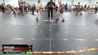 65 lbs Quarterfinal - Boone Ruzek, Backyard Brawlers vs Zane Davis, Richmond Hill Wrestling Club