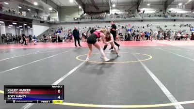 100 lbs Round 2 - Kinley Harker, Angry Fish Wrestling vs Zoey Haney, GTH Wrestling