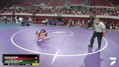 114 lbs Round 1 (16 Team) - Chloe Segura, Comal Pieper vs Jazzlynn Sollano, Amarillo Palo Duro