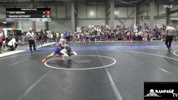 110 lbs Champ. Round 1 - Colt Heston, Lawrence Elite vs Mason Bottorff, Effingham