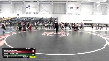 112 lbs Cons. Round 3 - Keegan Lyons, Johnstown PeeWee Wrestling vs Kevin Santiago, Cazenovia Creatures Wrestling Club