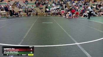 132 lbs Cons. Semi - Garrett Till, Red Lion Christian Academy vs Dylan Delcollo, Delaware Military Academy