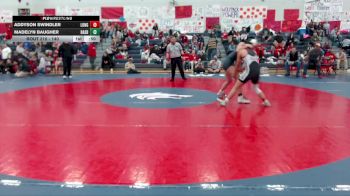 140 lbs Cons. Round 2 - Addyson Swindler, R. A. Long (Girls) vs Madelyn Baugher, Raymond/South Bend (Girls)