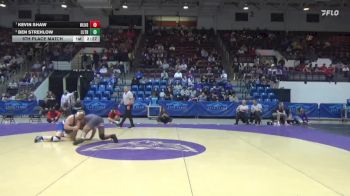 197 lbs 5th Place Match - Ben Strehlow, Luther vs Kevin Shaw, Huntingdon