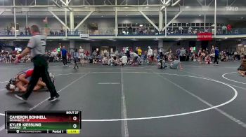 120 lbs Round 6 (10 Team) - Cameron Bonnell, Doughboys vs Kyler Kiessling, Rampage