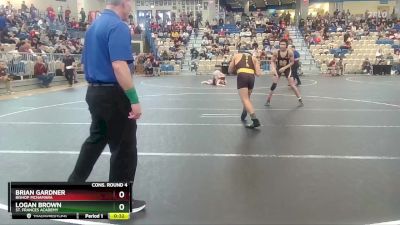 150 lbs Cons. Round 4 - Logan Brown, St. Frances Academy vs Brian Gardner, Bishop McNamara