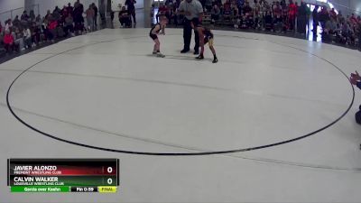 23 lbs Quarterfinal - Calvin Walker, Louisville Wrestling Club vs Javier Alonzo, Fremont Wrestling Club