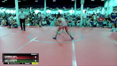 115 lbs Round 4 (6 Team) - Camren Hall, Vougar`s Honors vs Liam Harkins, Xtreme Team Red