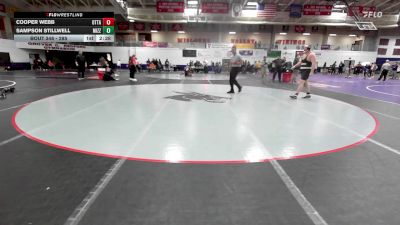 285 lbs Cons. Round 4 - Cooper Webb, Ottawa University vs Sampson Stillwell, Missouri