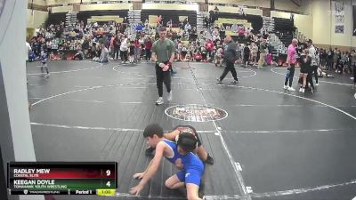 54/58 Cons. Semi - Joshua Morales, Buford Stingers Youth Wrestlin vs Radley Mew, Coastal Elite