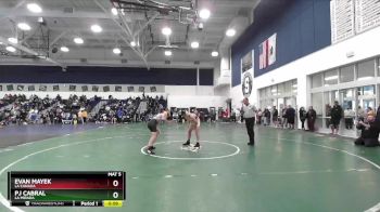 150 lbs Cons. Round 2 - Pj Cabral, La Mirada vs Evan Mayek, La Canada