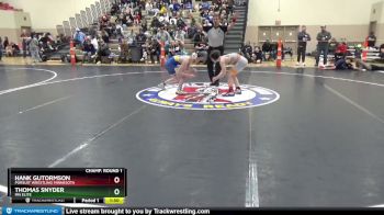 120 lbs Champ. Round 1 - Hank Gutormson, Pursuit Wrestling Minnesota vs Thomas Snyder, MN Elite
