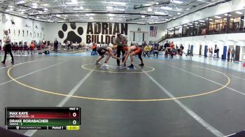 165 lbs Round 5 (6 Team) - Drake Rorabacher, Adrian vs Max Kaye, Ohio Northern