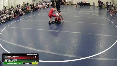 110 lbs Quarterfinals (8 Team) - Jaxsen Draves, Nebraska Red vs Kipton Lewis, Iowa USA Red