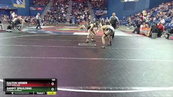 126 lbs Quarterfinal - Sammy Spaulding, Camden Catholic vs Dalton Weber, Pope John XXIII