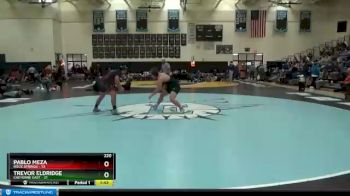 220 lbs Round 3 (4 Team) - Trevor Eldridge, Cheyenne East vs Pablo Meza, Rock Springs