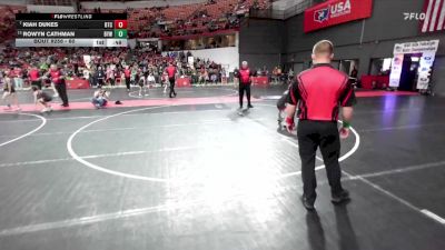 60 lbs 1st Place Match - Rowyn Cathman, Boscobel Youth Wrestling vs Kiah Dukes, B.A.M Training Center